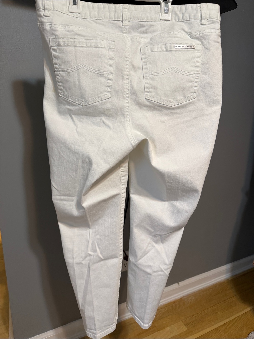 MICHAEL KORS White  Women’s Jeans - Classic Straight Fit - Picture 3 of 5